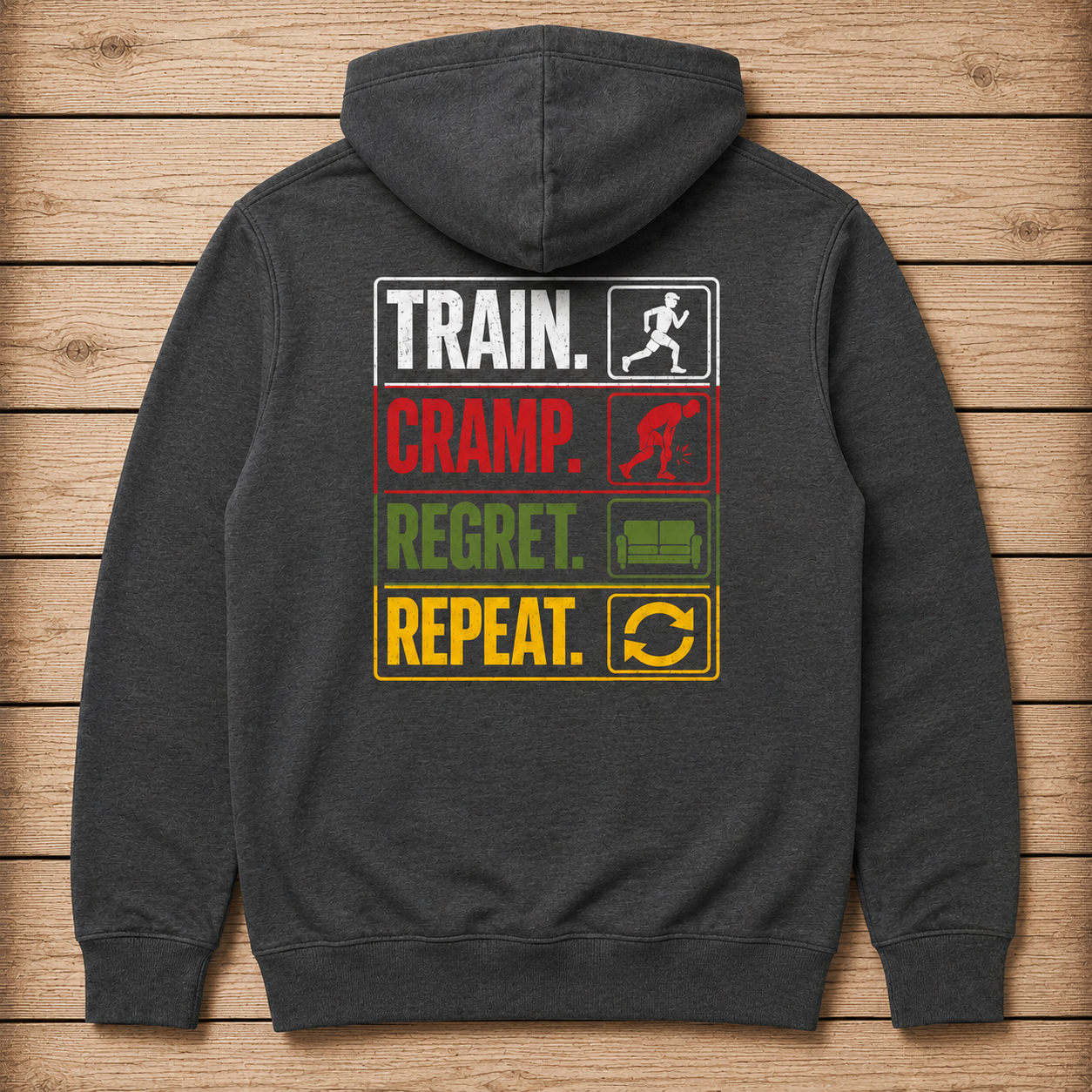 Train. Cramp. Regreat. Repeat - Hoodie